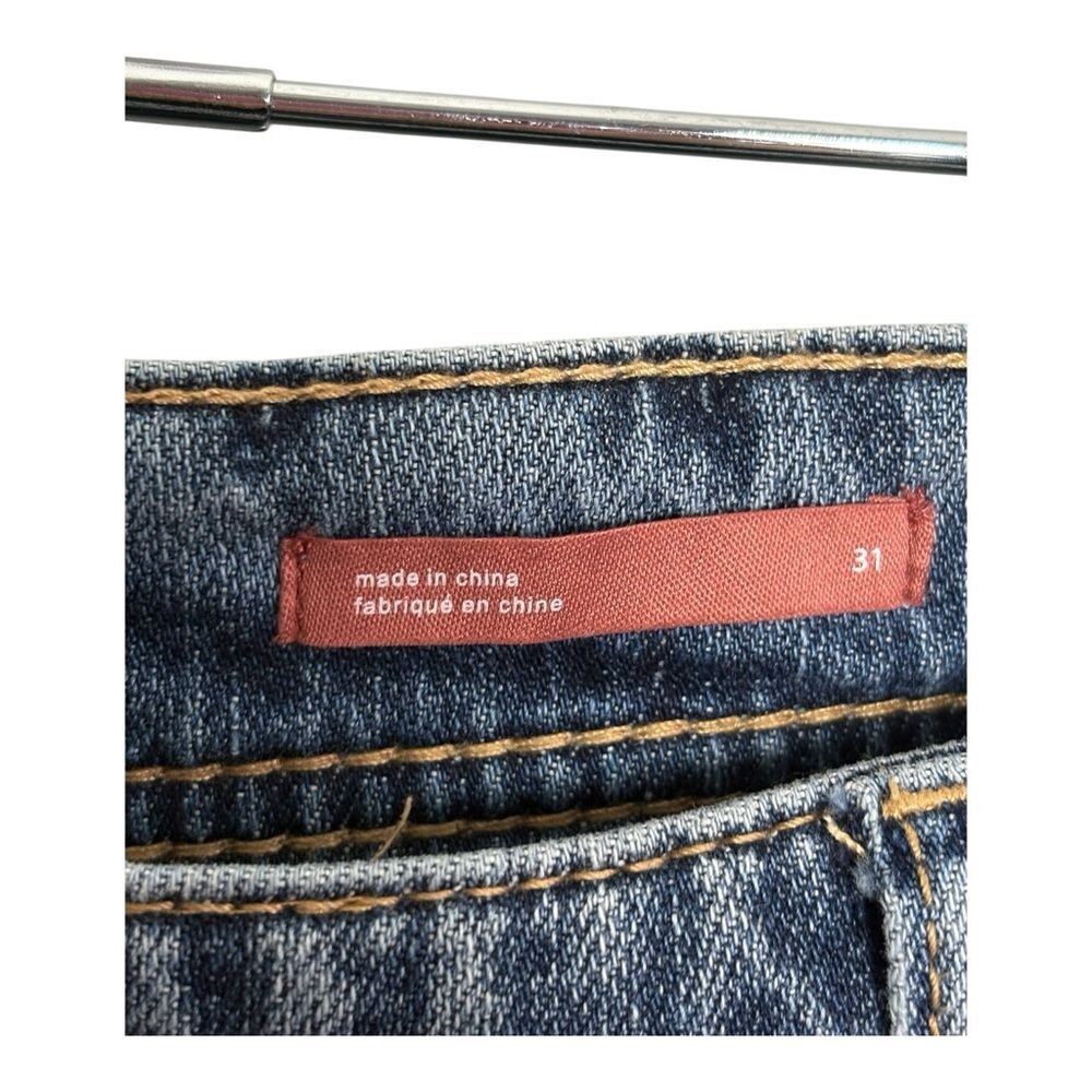 Pilcro Slim Boyfriend Crop Jeans Leopard Patchwork Side Stripe Size 31 - Picture 6 of 6